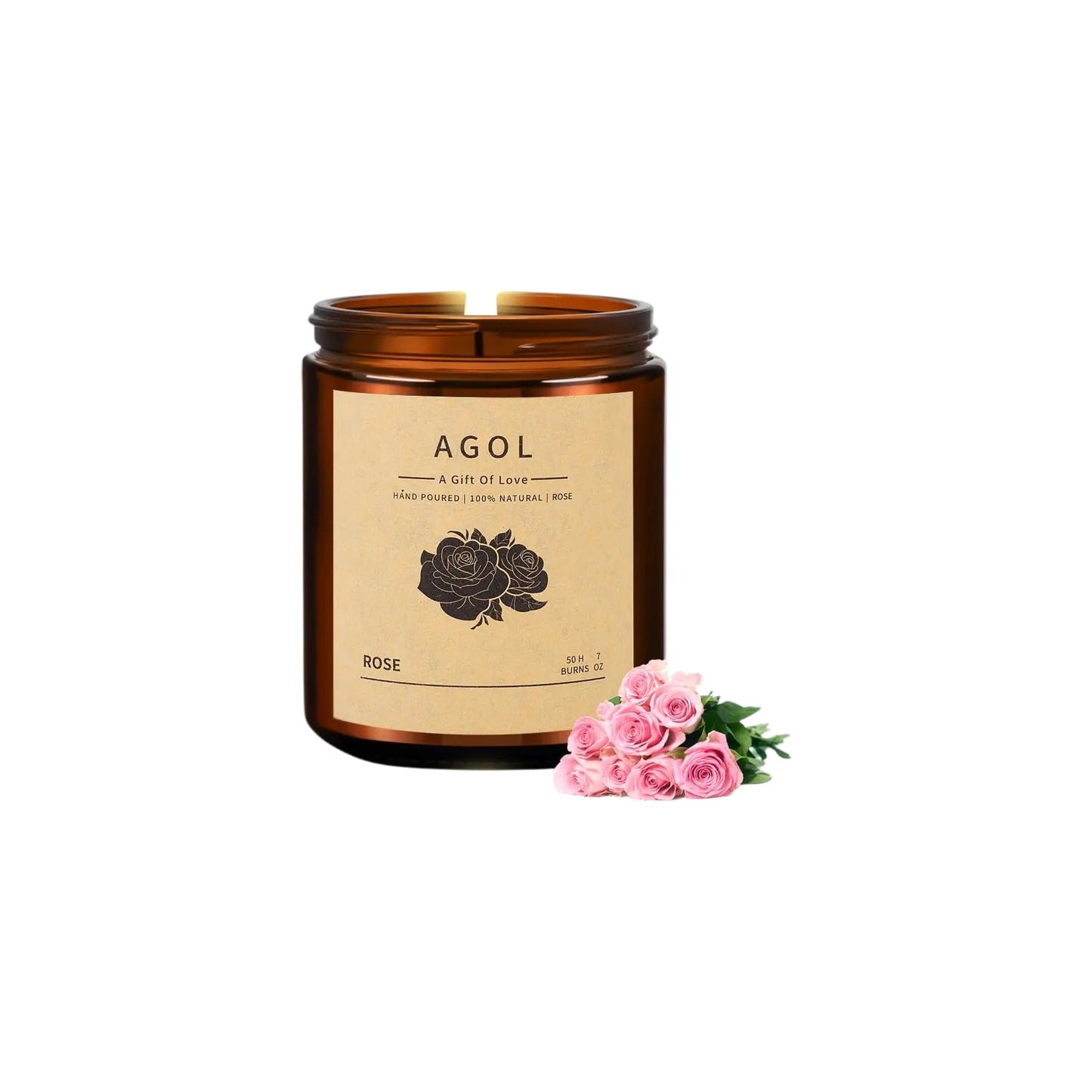 4 x Amber Essence Soy Candle Quartet