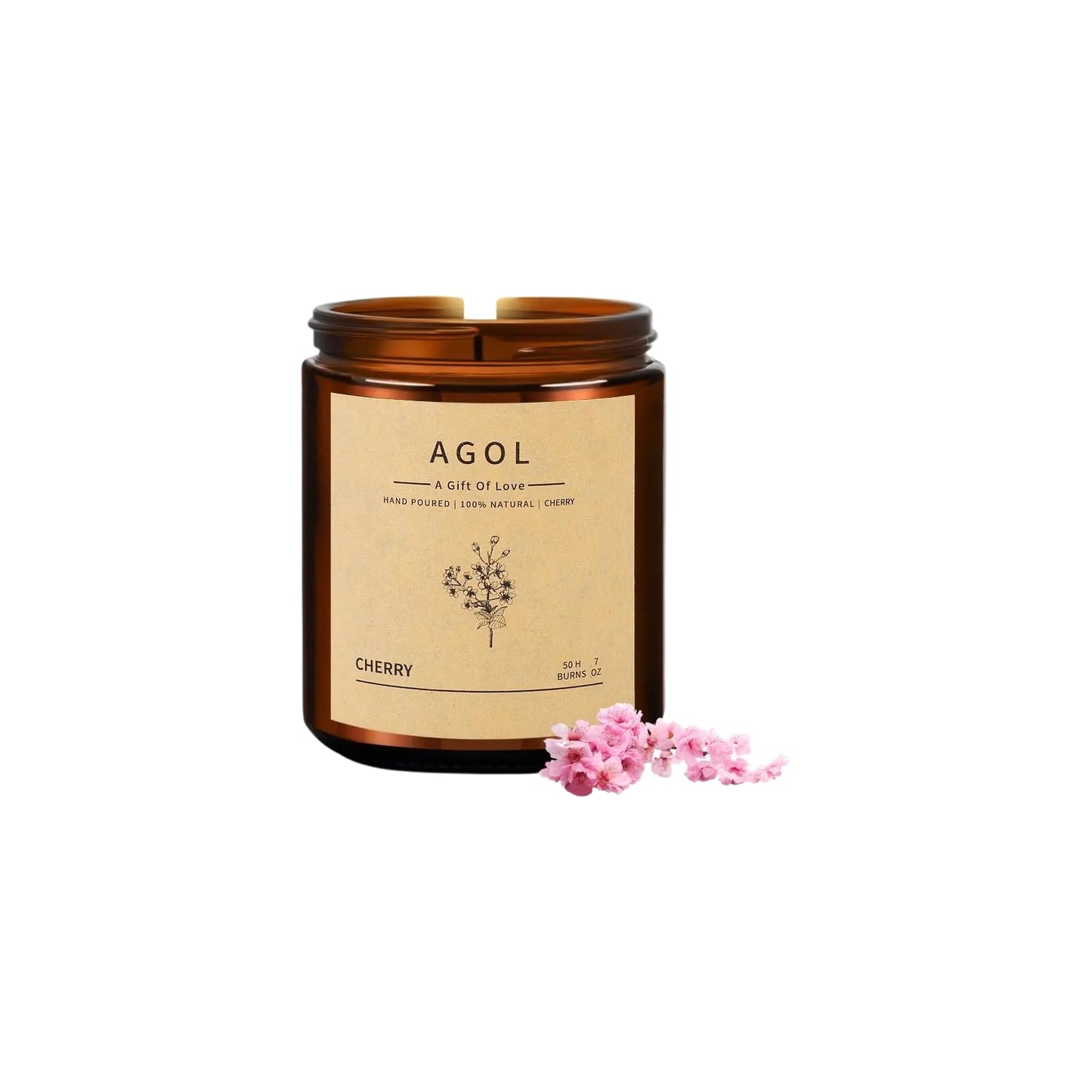 4 x Amber Essence Soy Candle Quartet